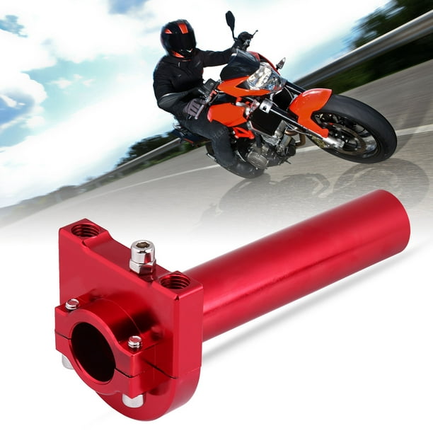 CNC Twist Throttle Grip Accelerator Handle for 7/8'' 22mm ATV Dirt Bike Red